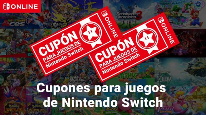 Los cupones para juegos de Nintendo Switch (Imagen: Nintendo)