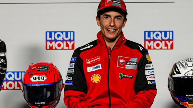 Marc Márquez, en la rueda de prensa del Gran Premio de Alemania (Foto: Ducati).