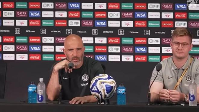 Enzo Maresca en rueda de prensa ante sde la final del Mundial de Clubes