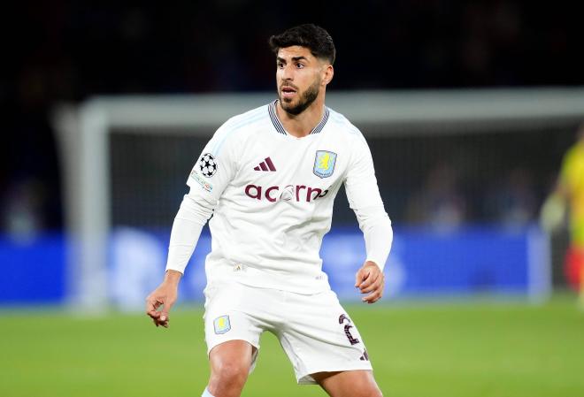 Marco Asensio, en un partido con el Aston Villa (Foto: Cordon Press).