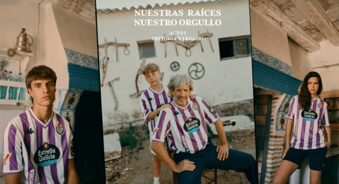 Presentación primera camiseta Real Valladolid 25/26 (Foto: Real Valladolid)
