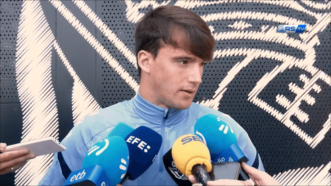 Urko González de Zárate, en la pretemporada de la Real Sociedad.