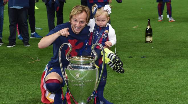 Rakitic celebra una Champions (Foto: Cordon Press)