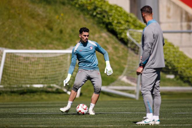 alejandro Iturbe entrena con el filial rojiblanco (Foto: Atlético de Madrid).