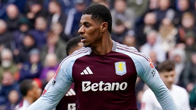 Marcus Rashford durante un partido con el Aston Villa (Fuente: Europa Press)