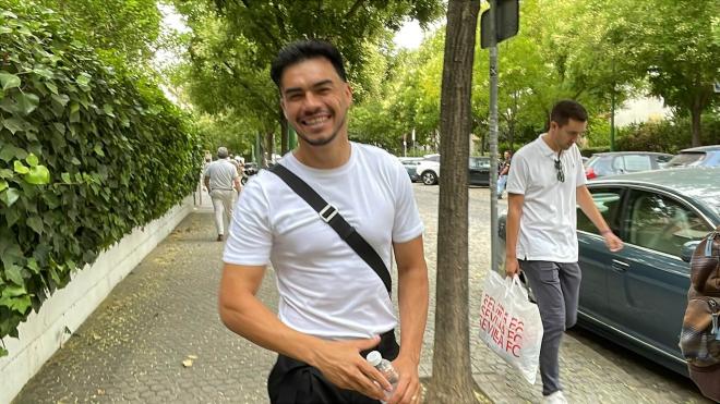 Gabriel Suazo, después de pasar el reconocimiento médico (Foto: Kiko Hurtado)