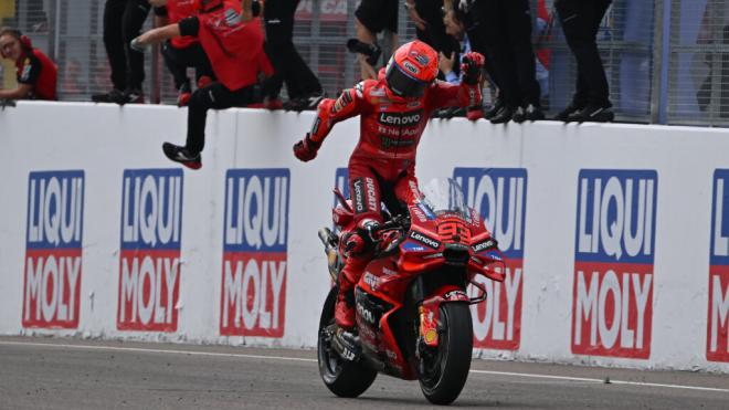 Marc Márquez, en el GP de Alemania (Foto: Michelin).
