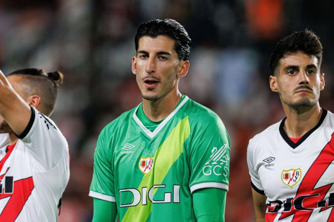 Dani Cárdenas, en un partido del Rayo Vallecano (FOTO: Cordón Press).
