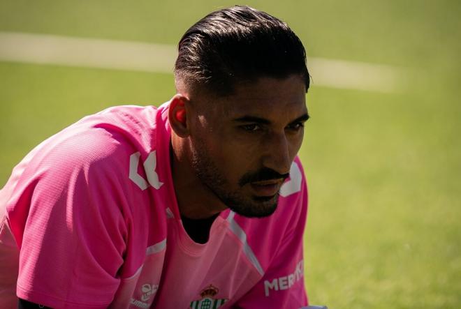 Álvaro Valles, en la pretemporada en Almancil (Foto: RBB).