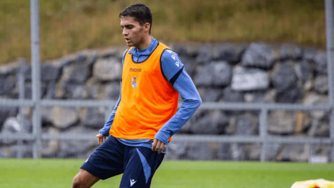 Arsen Zakharyan, en un entrenamiento de la Real Sociedad (Foto: RS).