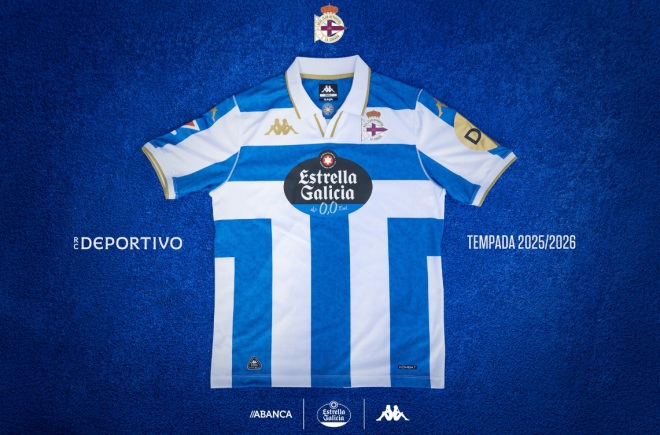 Camiseta del Dépor para la temporada 2025/26.
