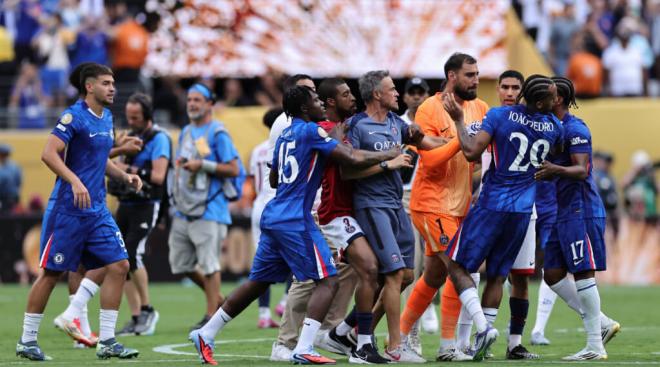 Luis Enrique, al final del partido (Foto: Cordon Press)