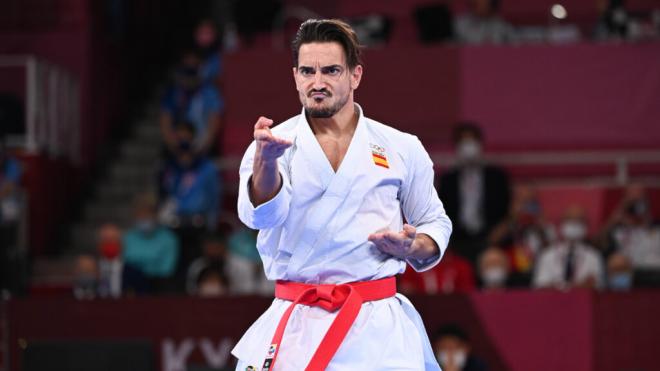 Damián Quintero en una competición de karate (Cordon Press)