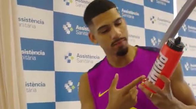 Araujo, en las pruebas médicas (Foto: Somhicazulgrana)