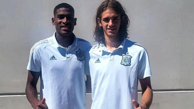 Mosquera y Yarek en la sub 21 (Foto: @SeleccionRojita)