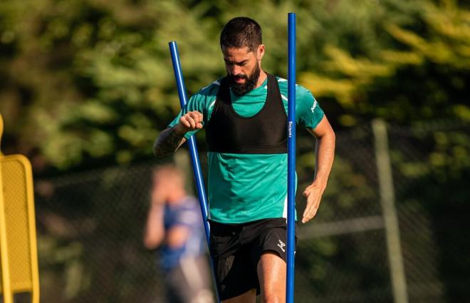Isco Alarcón, entrenando con el Betis (Foto: RBB).