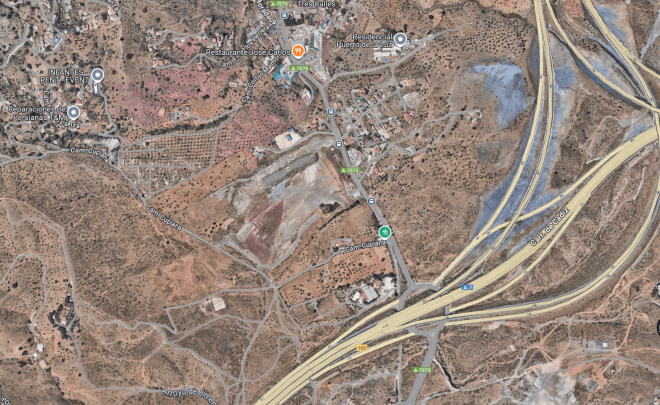 Los terrenos en los que Málaga planea construir el nuevo estadio.