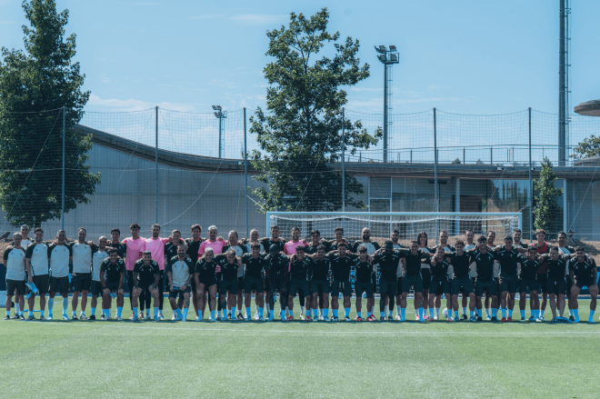 Plantilla del Celta en Afouteza (Foto: RC Celta).