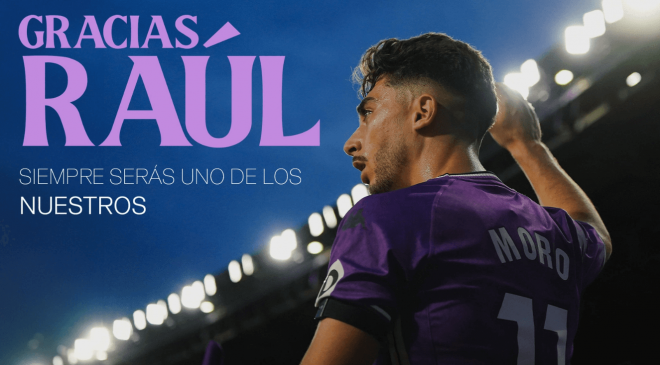 El Real Valladolid y su emotiva despedida a Raúl Moro (Foto: RVCF).