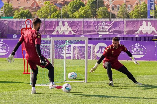 André Ferreira, entrenando junto a su compañero Guilherme Fernandes.
