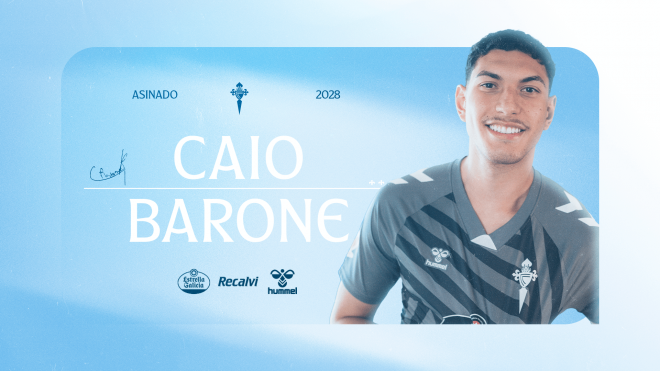 Caio Barone, nuevo portero del Celta Fortuna (Foto: RCCV).