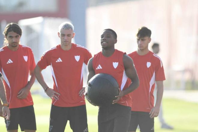 Idumbo Muzambo, entrenando en pretemporada (Foto: Kiko Hurtado).