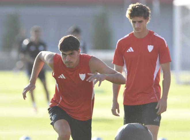 Juanlu, entrenando en pretemporada (Foto: Kiko Hurtado).