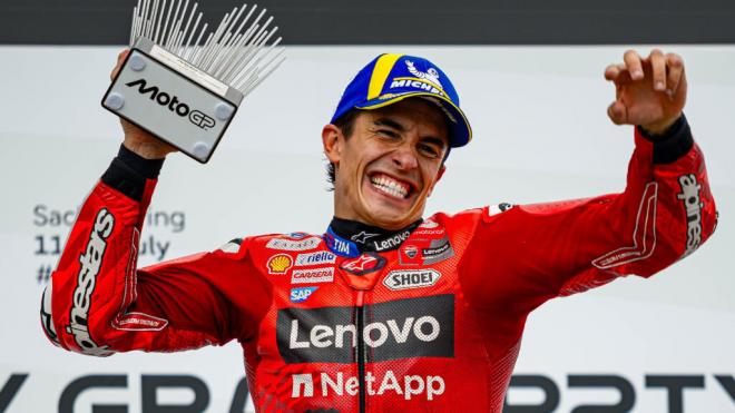 Marc Márquez, en el Gran Premio de Alemania (Foto: Ducati).