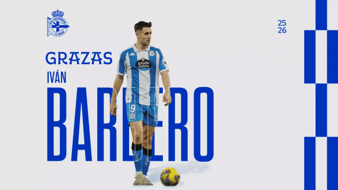 Iván Barbero se marcha del Deportivo.
