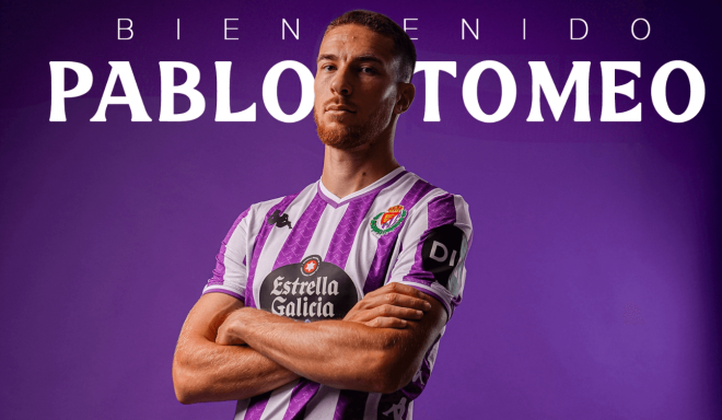 Pablo Tomeo, nuevo jugador del Real Valladolid.