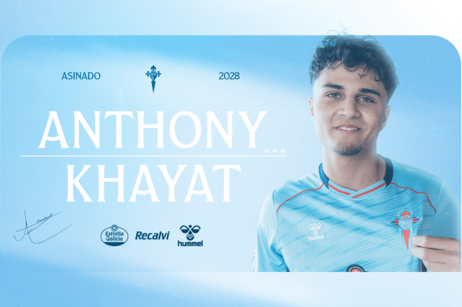 Anthony Khayat, nuevo jugador del Celta (Foto: Celta).