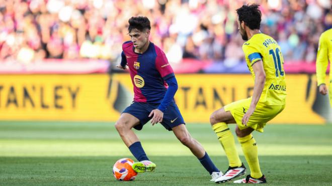 Pedri contra Parejo en un partido de liga (Cordon Press)