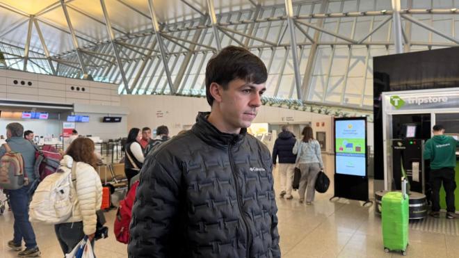 Gonzalo Petit, antes de volar a España (Foto: Sports 890)