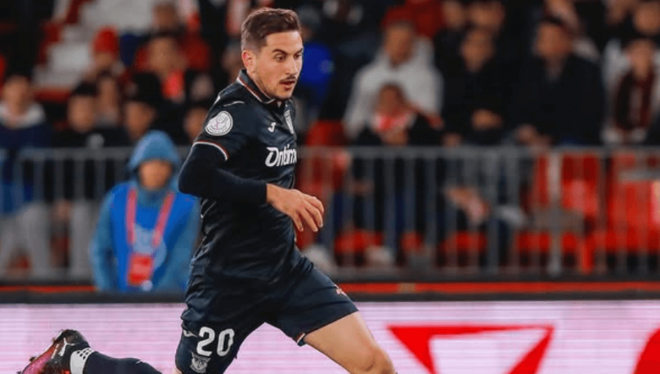 Javi Hernández, durante un partido con el Leganés (Foto: Instagram).