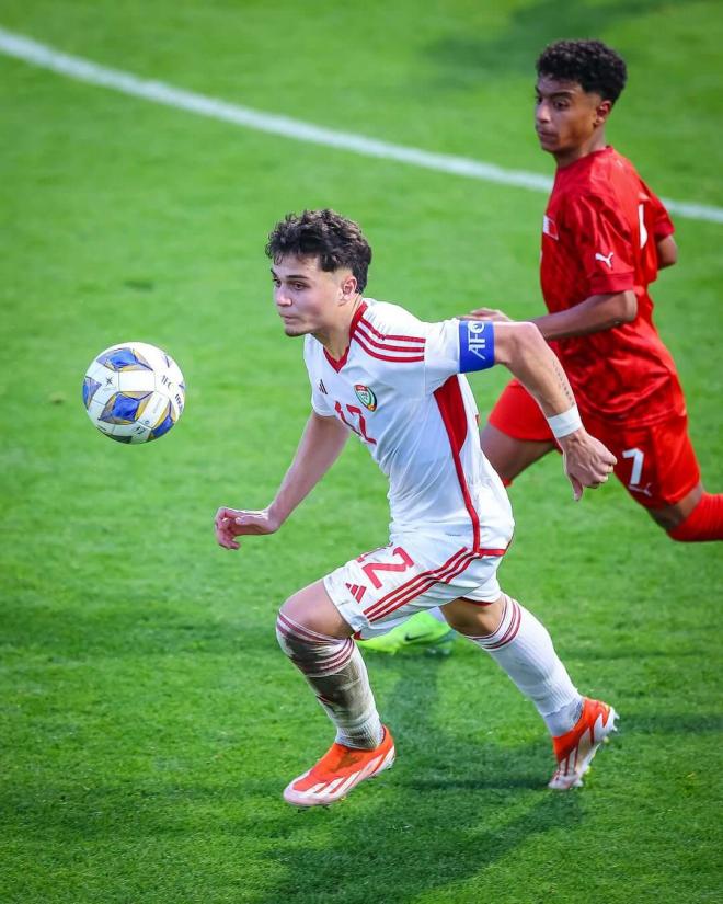 Anthony Khayat con la selección de Emiratos Árabes (Foto: Instagram).