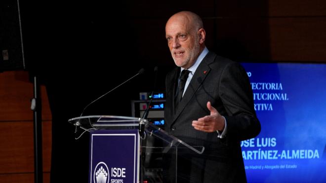 Javier Tebas en un acto (Europa Press)