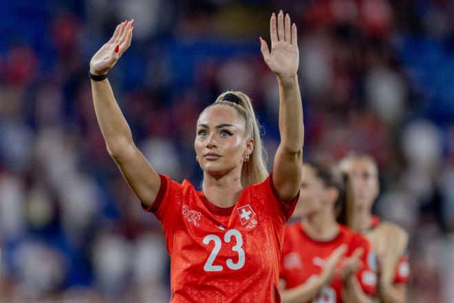 Alisha Lehmann jugando con Suiza en la Eurocopa Femenina (Cordon Press)