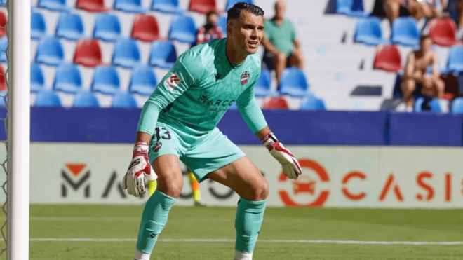 Andrés Fernández, en un partido con el Levante (Foto: LaLiga).