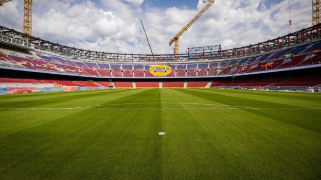 El Camp Nou en obras (Europa Press)