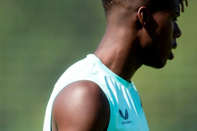 El extremo Nico Williams, en las instalaciones de Lezama (Foto: Athletic Club).