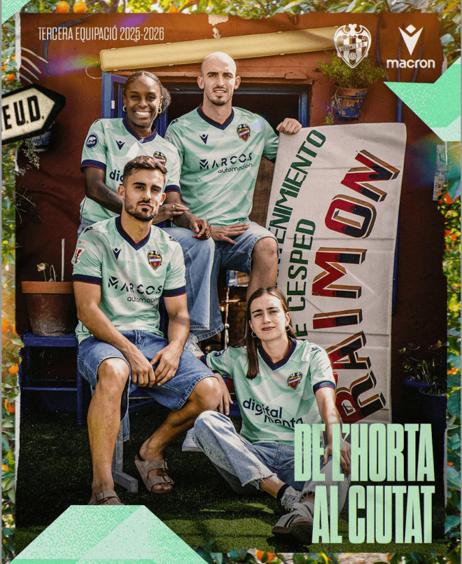 Tercerca camiseta Levante UD homenaje a la huerta valenciana