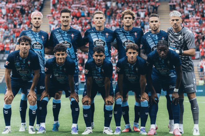 Once titular ante el Sporting de Braga (Foto: Celta).