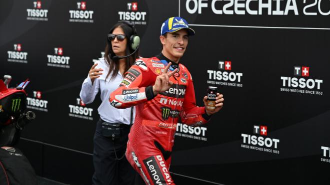 Marc Márquez, en Brno (Foto: Michelin).
