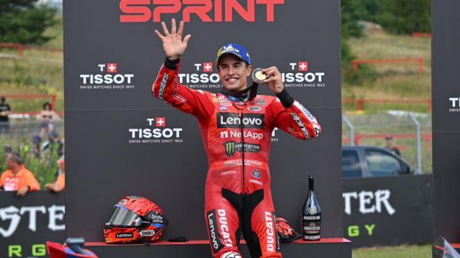 Marc Márquez, en el Gran Premio de Brno (Foto: Michelin).