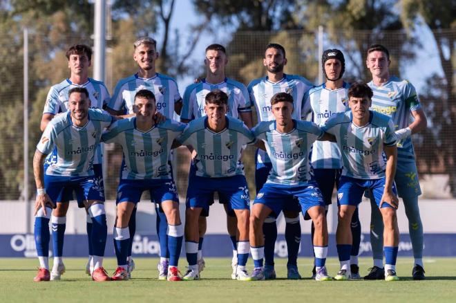 Once titular del Málaga ante el Antequera (Foto: MCF).