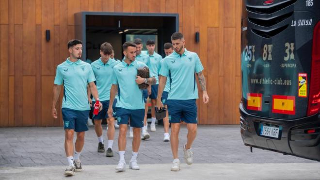 El equipo de Ernesto Valverde sale para jugar un partido en la pretemporada 2025-26 (Foto: Athletic Club).