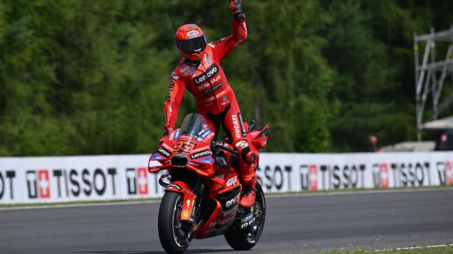 Marc Márquez, en Brno (Foto: Ducati).