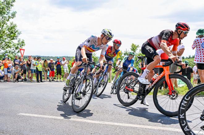 Iván Romeo, durante la etapa 15 del Tour de Francia (Foto: Cordon Press).