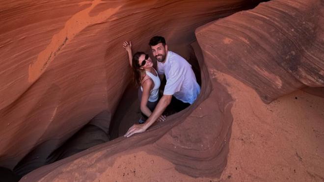 Gerard Piqué y Clara Chía en sus vacaciones (Instagram: @3gerardpique)