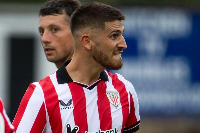 Gol de Oihan Sancet, en Urritxe en pretemporada contra la Ponferradina (Foto: Athletic Club).